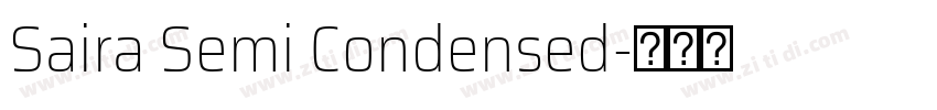 Saira Semi Condensed字体转换